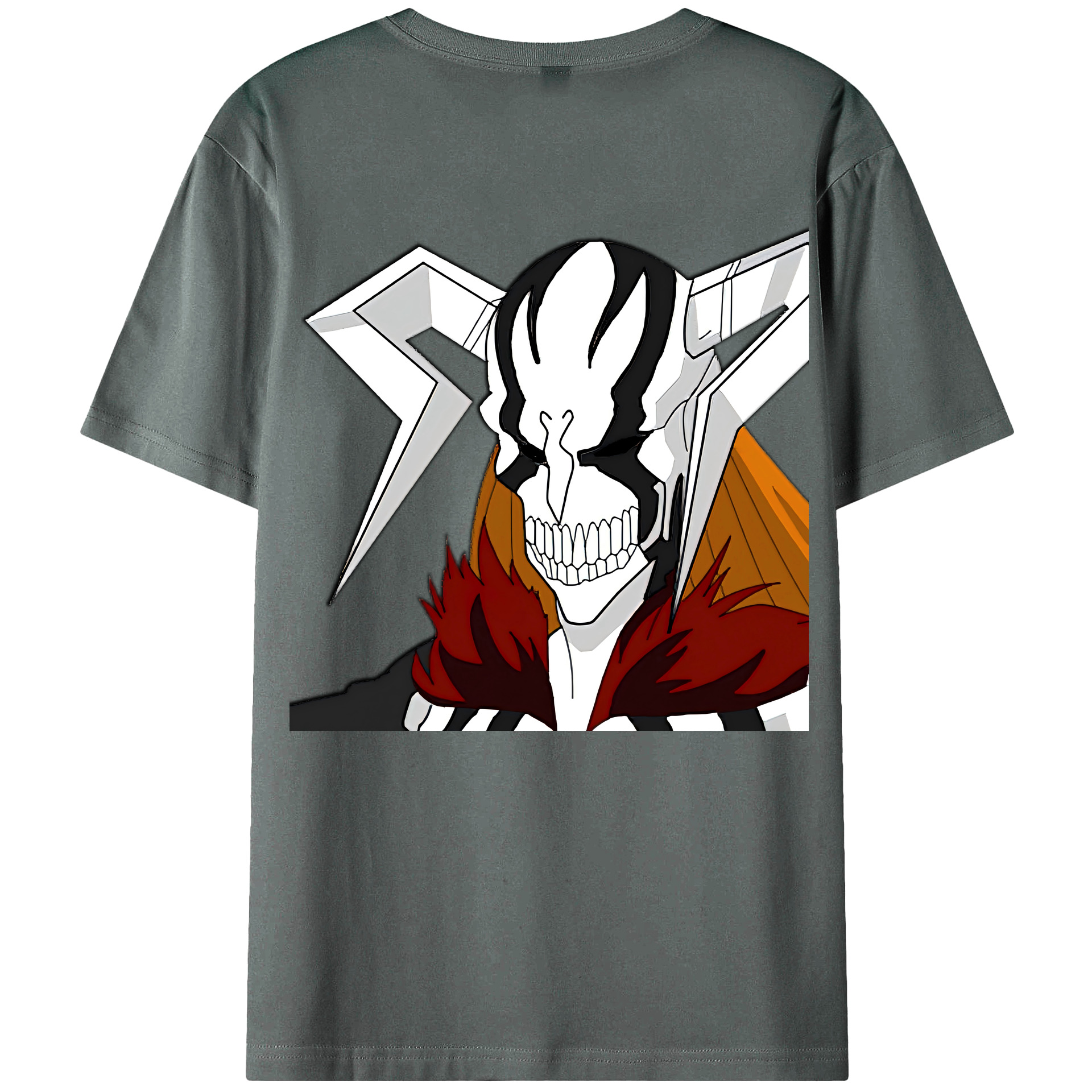 （画像用） ブリーチ 黒崎一護（くろさき いちご）BLEACH Kurosaki Ichigo 綿100％ メンズ半袖Tシャツ（バックプリント） 通気性